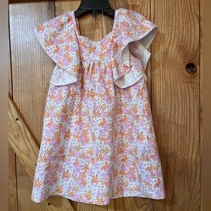 Floral Pink and Orange Dress
